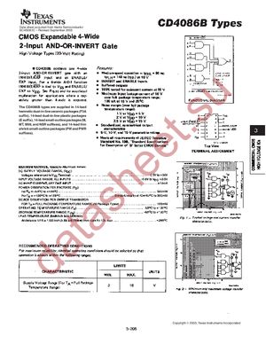 CD4086BEE4 datasheet  